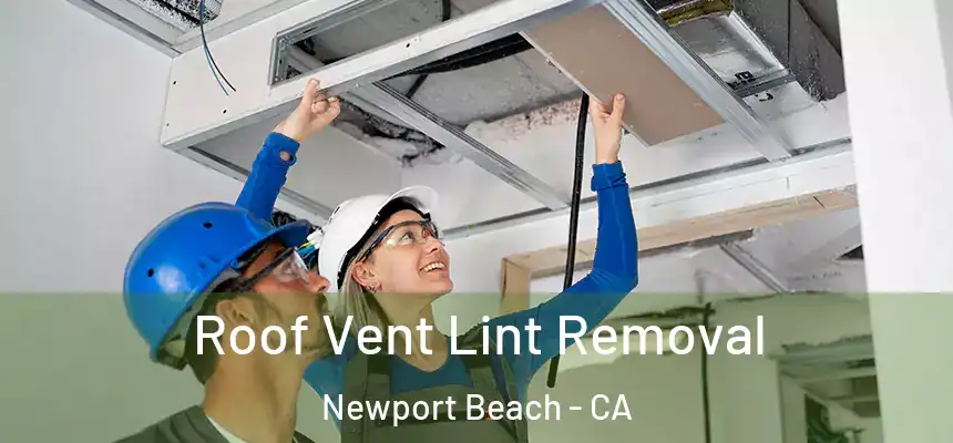 Roof Vent Lint Removal Newport Beach - CA